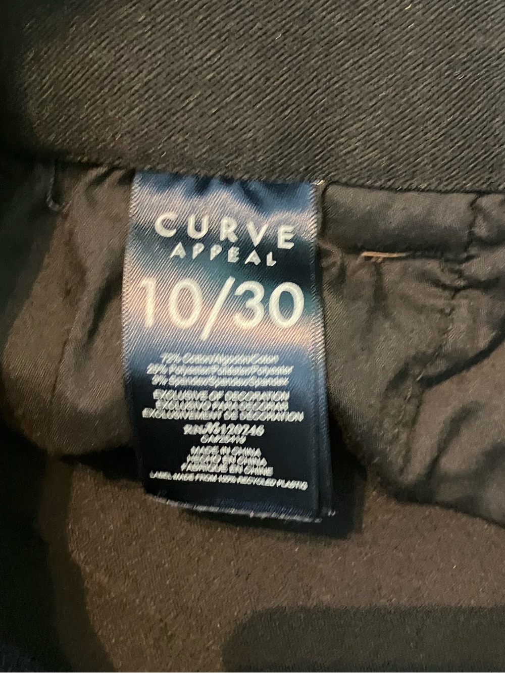Price ✂️ - Curve Appeal Navy Stretch Skinny Jeans - Picture 3 of 4